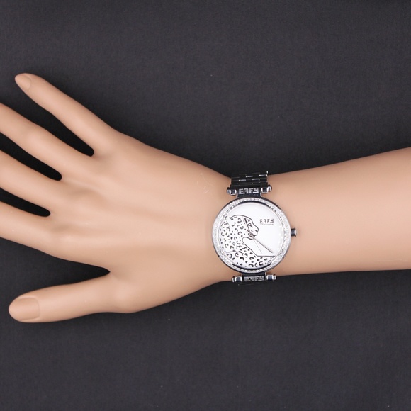 Panther Diamond White Dial Unisex Watch main image 2